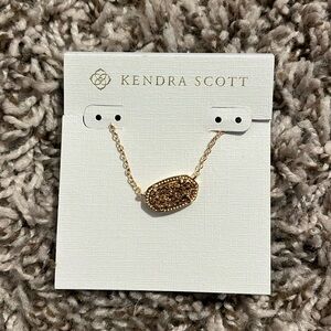 Kendra Scott gold Elisa drusy necklace